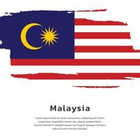 illustration av malaysia flagga mall vektor