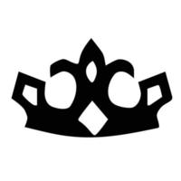 König Krone Symbol Vektordesign vektor