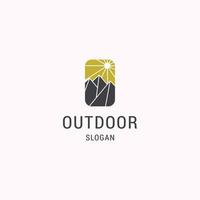 Outdoor-Logo-Icon-Design-Vorlage-Vektor-Illustration vektor