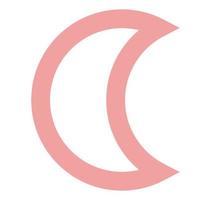 Mond-ClipArt-Symbol vektor