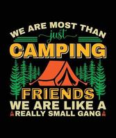 camping t-shirt design vektor