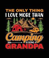 Camping-T-Shirt-Design vektor