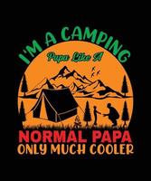 Camping-T-Shirt-Design vektor