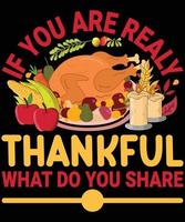 Thanksgiving-T-Shirt-Design vektor