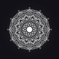 weißes Mandala-Design zum Ausmalen von Seiten vektor