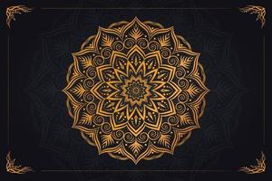 Mandala-Illustrationsdesign für Malvorlagen vektor