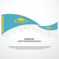 kazakhstan Lycklig oberoende dag bakgrund vektor