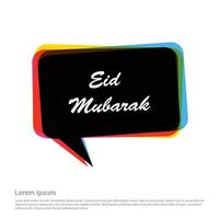 eid mubarak deisgn med typografi och kreativ deisgn vektor