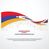 nagorno karabakh republik Lycklig oberoende dag bakgrund vektor