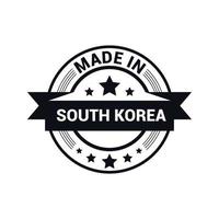 söder korea stämpel design vektor