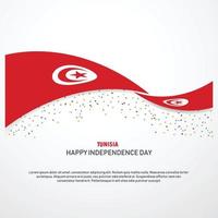 tunesien glücklicher unabhängigkeitstag hintergrund vektor