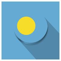 Palau-Flaggen-Designvektor vektor