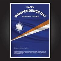 Happy Independence Day Design Kartenvektor mit Flaggen vektor
