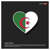 Algerien-Flaggen-Designvektor vektor