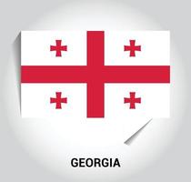 Georgien-Flagge-Design-Vektor vektor