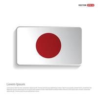 japan flagga design vektor