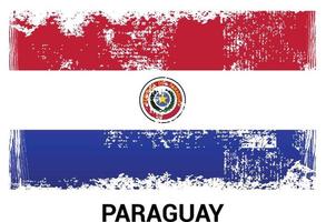 Paraguay-Flaggen-Designvektor vektor