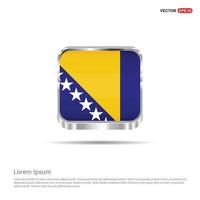 Bosnien-Flaggen-Designvektor vektor