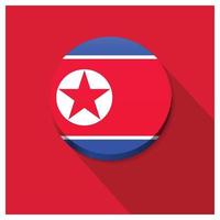nordkorea flag design vektor