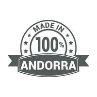 Designvektor für Andorra-Stempel vektor