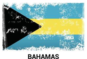 Designvektor der Bahamas-Flagge vektor