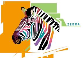 Zebra - wpap vektor