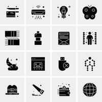 16 universelle Business-Icons Vektor kreative Icon-Illustration zur Verwendung in Web- und mobilen Projekten