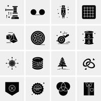 16 universelle Business-Icons Vektor kreative Icon-Illustration zur Verwendung im Web und in mobilen verwandten Projekten