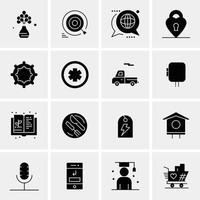 16 universelle Business-Icons Vektor kreative Icon-Illustration zur Verwendung in Web- und mobilen Projekten