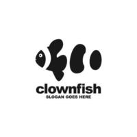 Clownfisch-Logo-Design-Vektor vektor