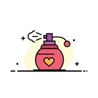 parfym kärlek gåva företag logotyp mall platt Färg vektor