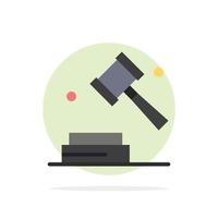 Geschäft Urheberrecht digitales Gesetz abstrakte Kreis Hintergrund flache Farbe Symbol vektor
