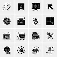 16 universelle Business-Icons Vektor kreative Icon-Illustration zur Verwendung im Web und in mobilen verwandten Projekten