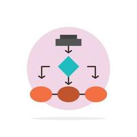 Flussdiagramm Algorithmus Geschäftsdaten Architektur Schema Struktur Workflow abstrakter Kreis Hintergrund vektor