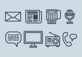 Kostenlose Comunication Icons Vector