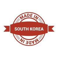 Südkorea-Briefmarken-Design-Vektor vektor