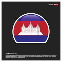 cambodia flagga design vektor