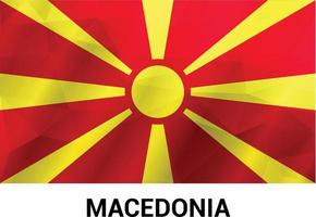 macedonia flagga design vektor