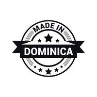 dominica stämpel design vektor