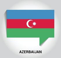 azerbaijan flagga design vektor