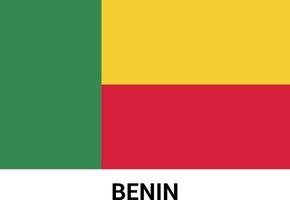 benin flagga design vektor