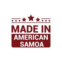 amerikan samoa stämpel design vektor