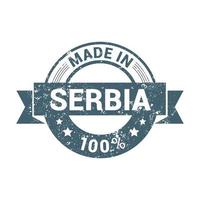 Serbien-Briefmarken-Design-Vektor vektor