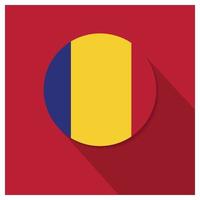 Rumänien-Flaggen entwerfen Kartenvektor vektor