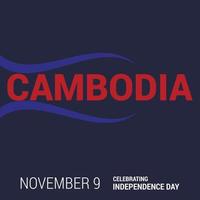 cambodia flagga design vektor