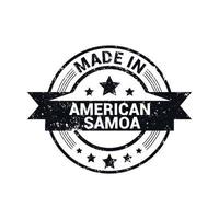 amerikan samoa stämpel design vektor