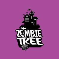 Zombie-Party-Typografie-Designvektor vektor