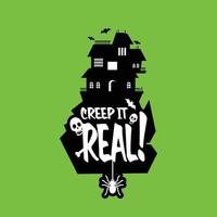 Keep It Real Typografie-Designvektor vektor