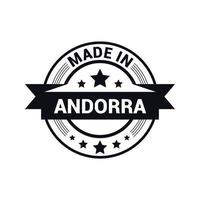 andorra stämpel design vektor