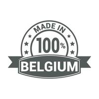 belgien stämpel design vektor